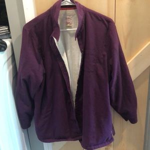 LL BEAN fleece button up